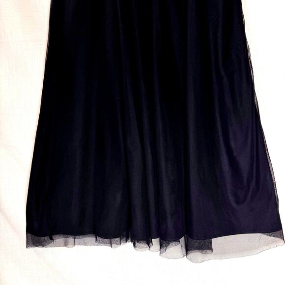 Y2K Cocktail Dress Womens 12 Black Lace A-Line Prom Party Coquette Whimsigoth - Picture 8 of 14